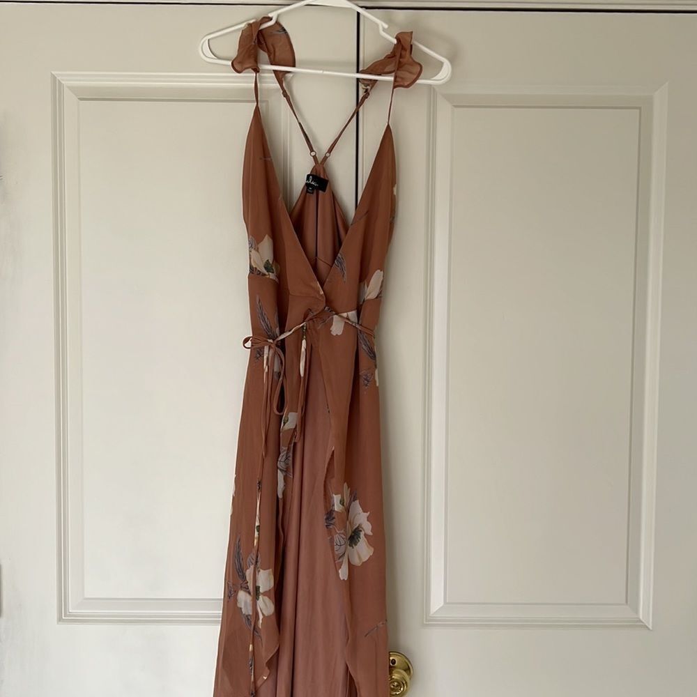 LULU’S High - Low Wrap Dress 🌸 - Picture 6 of 10